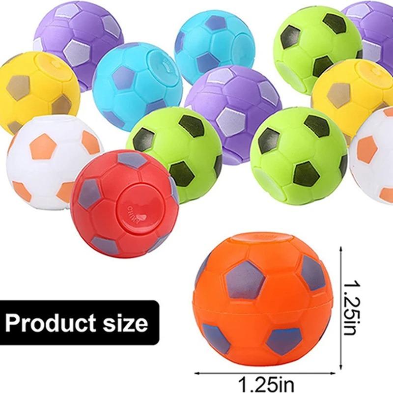 10PCS Fidget Spinner Sports Balls - Stress Relief Toys, Party Favors for Kids Birthday Gift  Treasure Box Toys, Classroom Prizes