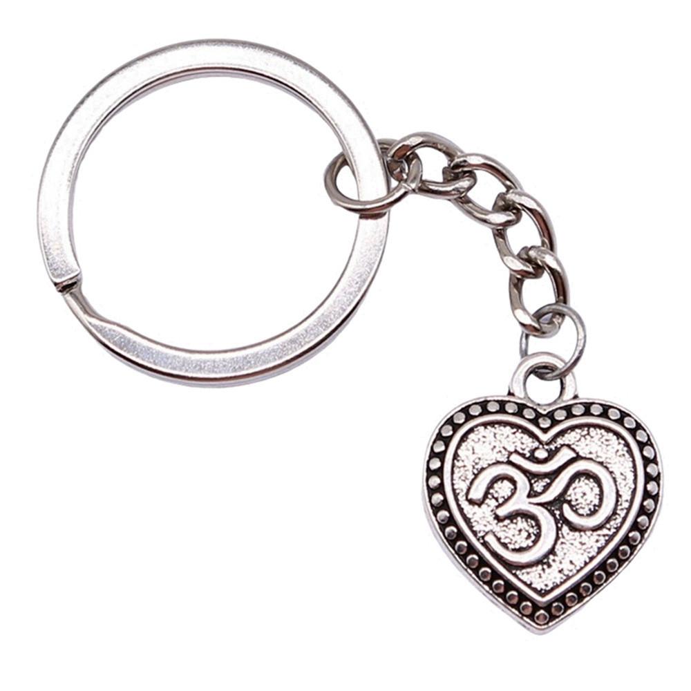 Metal Fittings Yoga Keychain Sport Theme Key Ring Souvenir 28mm