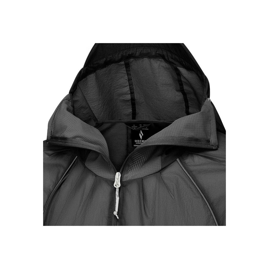Skechers Fashion Sports Soft Comfortable Hooded Jacket Women jackets Carbon-Black P225W135-0018