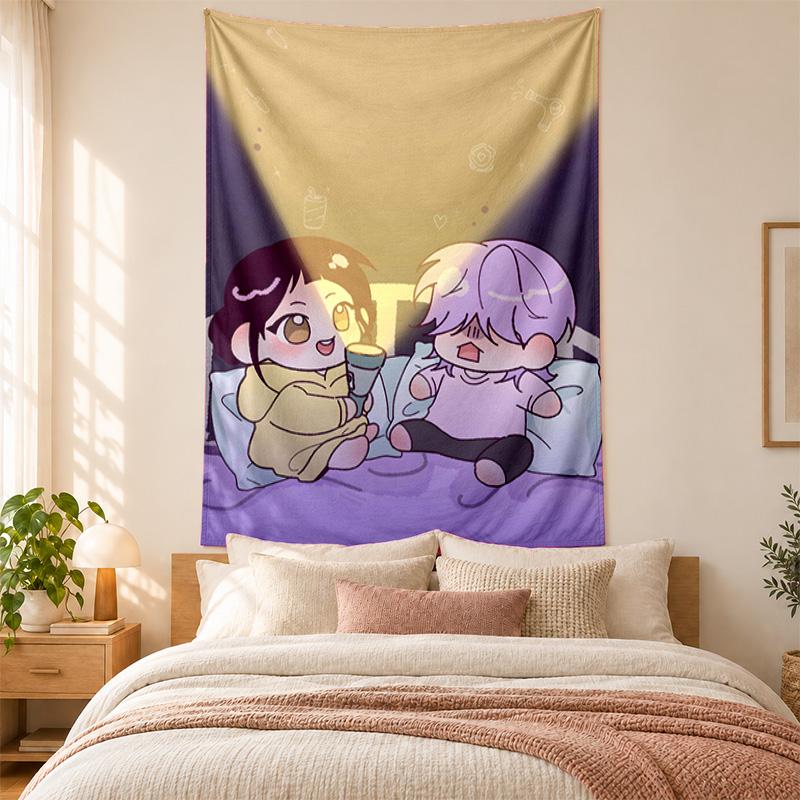 Kpop demon hunters Tapestry highquality for decorating living room bedroom dorm walls ideal as bedroom wallart orholiday gift
