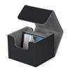 Card Storage Box Multipurpose Large Capacity   Side Insert PU Lther Magnetic Closure Trading Cards Storage Box