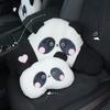 Panda Car Headrest Neck Pillow Cute Plush Comfort Car Headrest Neck Pillow Four Seasons General Motors Headrest Supplies