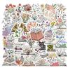 50 Cartoon Books, Floral Graffiti Stickers, Decorative Suitcase Pen, Guitar Notebook, Waterproof and Explosive