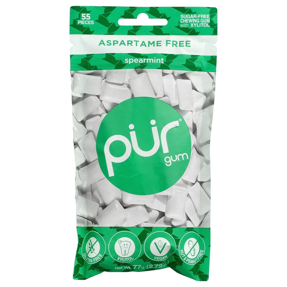 iHerb Spearmint Chewing Gum, 55 Pieces, 77g (2.72 oz)