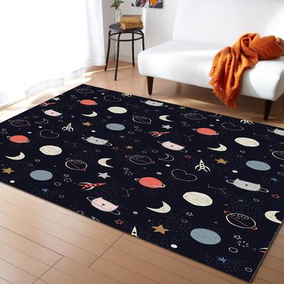 Universe Planet Home Tapijt Slaapkamer Woonkamer Decoratief Anti-Slip Tapijt Tafelmat Wasbaar Anti-Slip Groot Tapijt