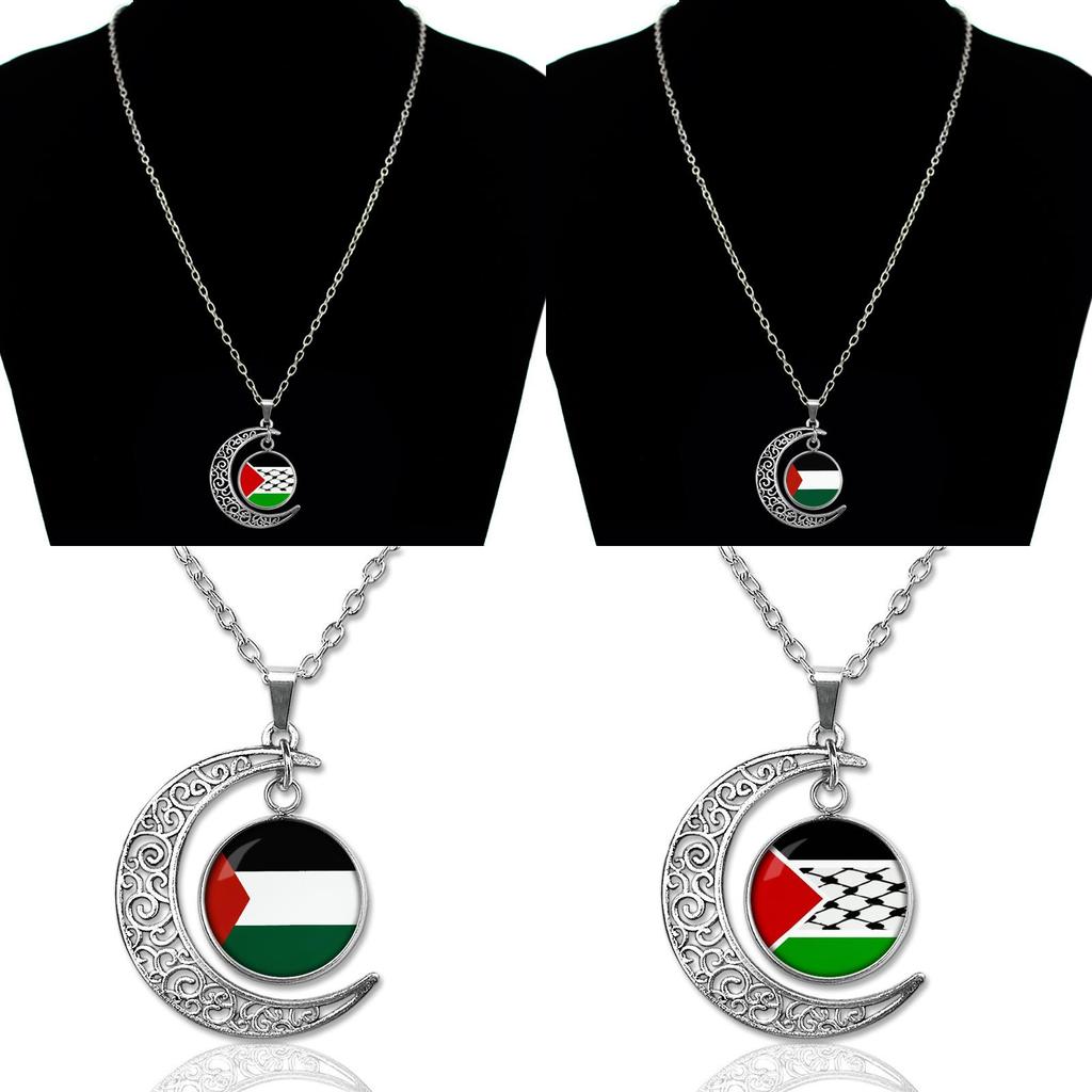 Vintage Geometric Alloy Pendant Necklace With Hollow Moon Design Ideal For Sweaters 15g
