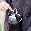 KIWIFOTOS Vision Pro Smartphone Schutzaufbewahrung Smartphone-Tasche für Mobiltelefon Kleine Gegenstände Schulter Crossbody Outdoor Karabiner Schwarze Tasche, Hülle,