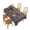Bohemian Fringed Tablecloth American Retro Jacquard Cotton Linen Heavy Duty Dining Table Cover