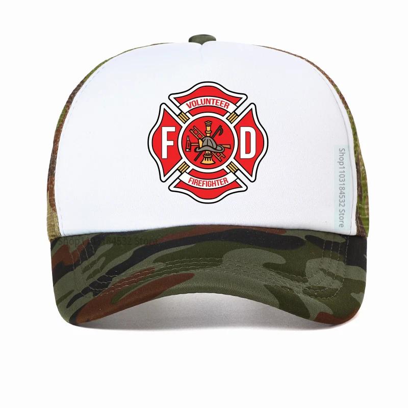 Firefighter Department Baseball Cap Men Women Adjustable Fireman Fire Rescue Dad Hat Outdoor Mesh Breathable hats