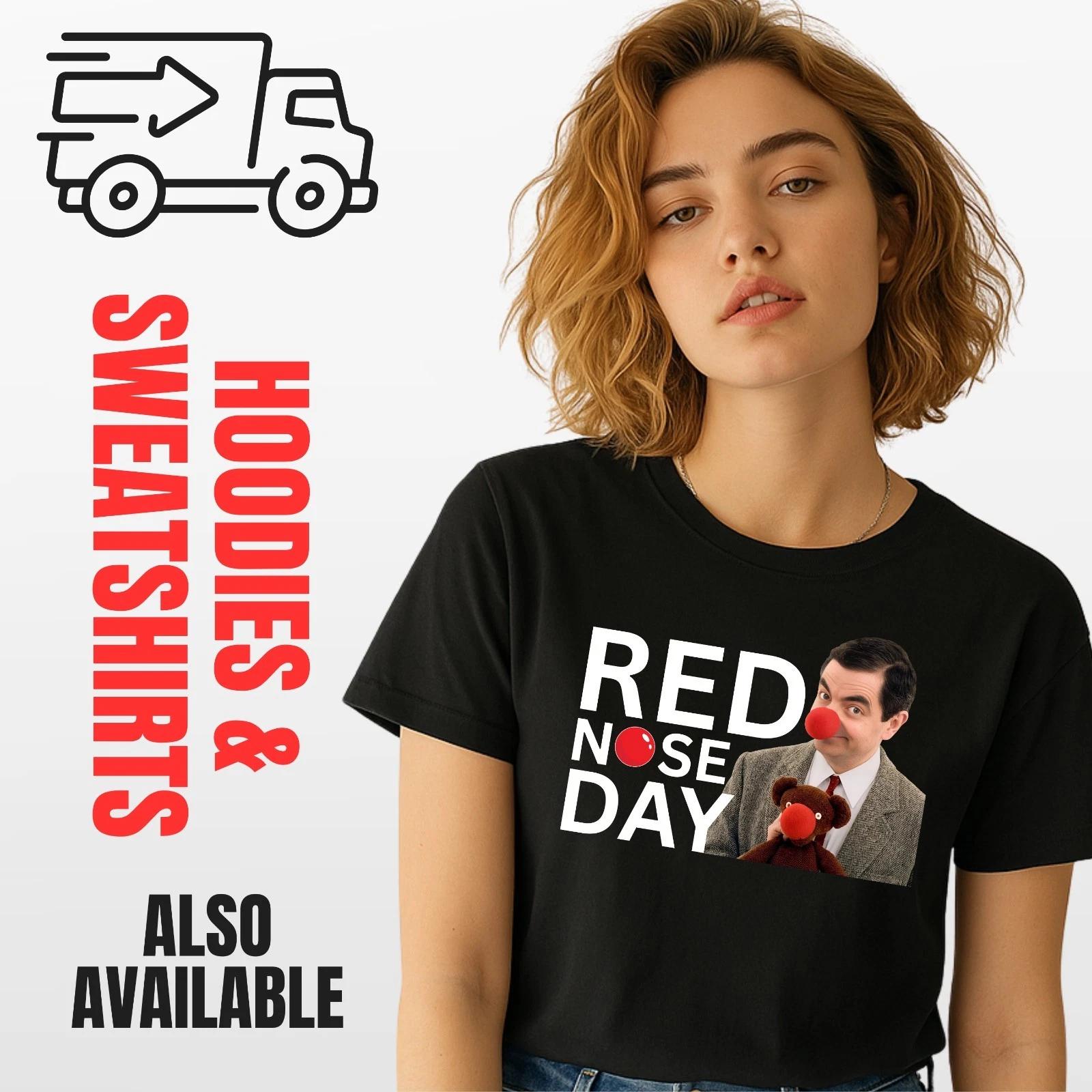 Red Nose Day T-Shirt – Funny Charity Tee with Red Nose Design | Unisex Cotton XXL