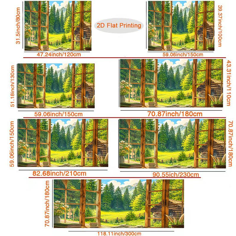 1Pcs Outdoor View Decoration Background Winter Backdrop Decorations For Photo Studio Photo Booth Christmas Party