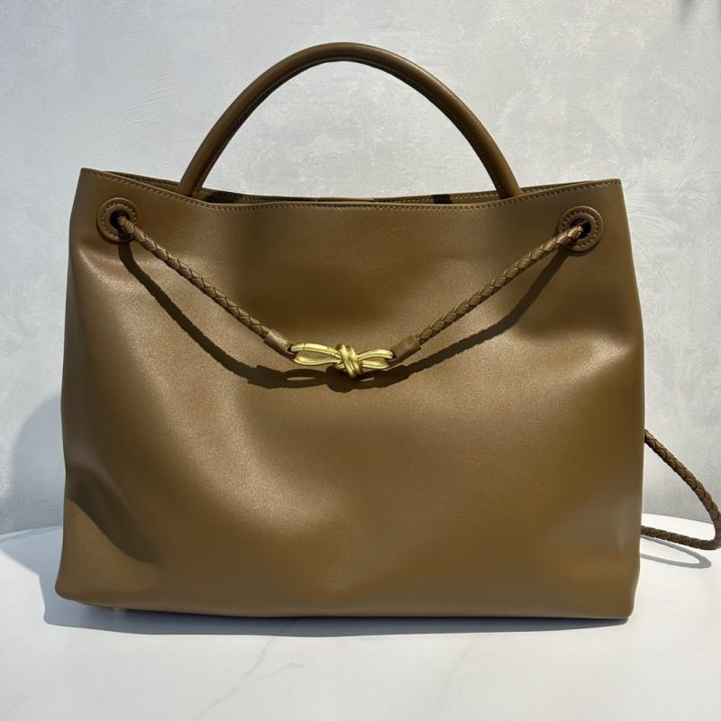 Women's Bag 2025 New Style Authentic Leather Large-capacity Tote Diagonal Commuting Bow Knot Single-shoulder Handbag