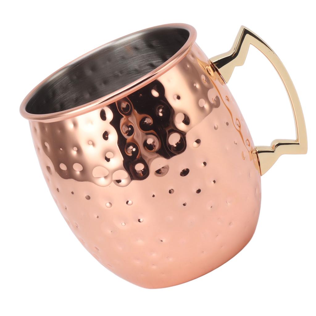 Moscow Mule Mug 600ml Capacity Stainless Steel Beer Cocktail Cup Drink Mug for Home Bar
