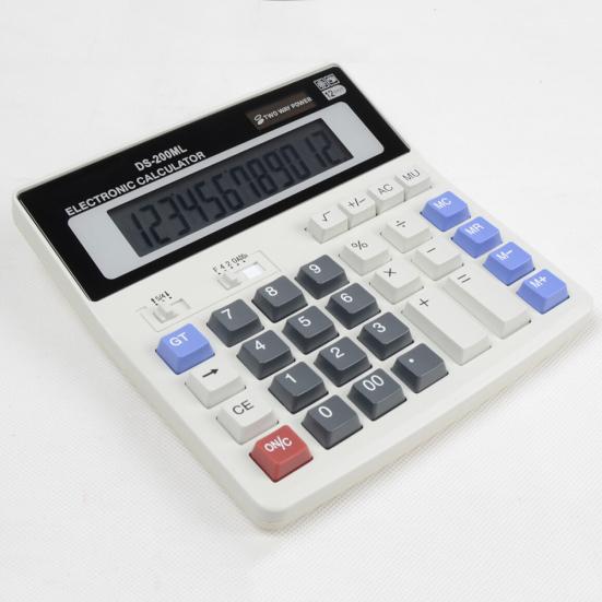 12 Digit Solar School Student Office Battery Power Desktop Electronic Calculator