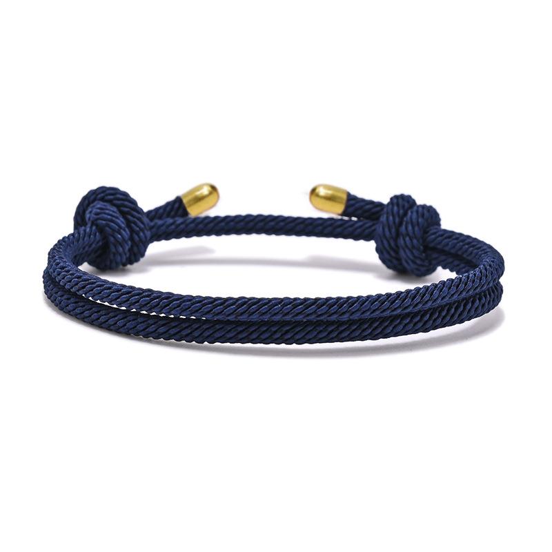 Nuovo Minimalismo Braccialetto in Corda Milano Uomo e Donna Regolabile Fatto a Mano Braccialetto per Coppia Gioielli Moda Regalo per Amici