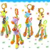 Baby Plush Cartoon Animal Toy For Crib Hanging Baby Carriage Hanging Soft