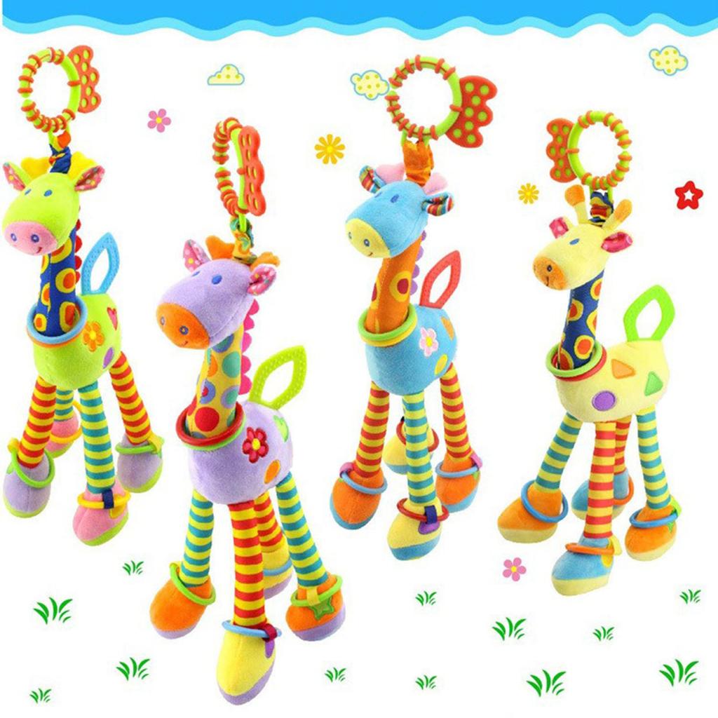 Baby Plush Cartoon Animal Toy For Crib Hanging Baby Carriage Hanging Soft