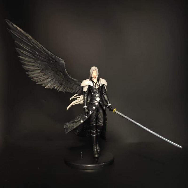 

New Model 22cm Sephiroth Action Figures Static PVC Model Statue Desktop Decoration Trendy Toys Boy Surprise Gifts Collectible