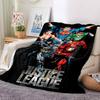 1 Stück Justice League Decke Polyesterfaser, Ganzjahreskomfort für Sofa, Bett, Büro, Auto, Camping, Ideale Heimdekoration & Geschenk, Bürokomfort