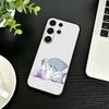 H-Cute Shark Phone Case For Samsung S26,S25,S24,S23,S22,S30,S21,Ultra,Plus,FE 5G Black Soft Cover
