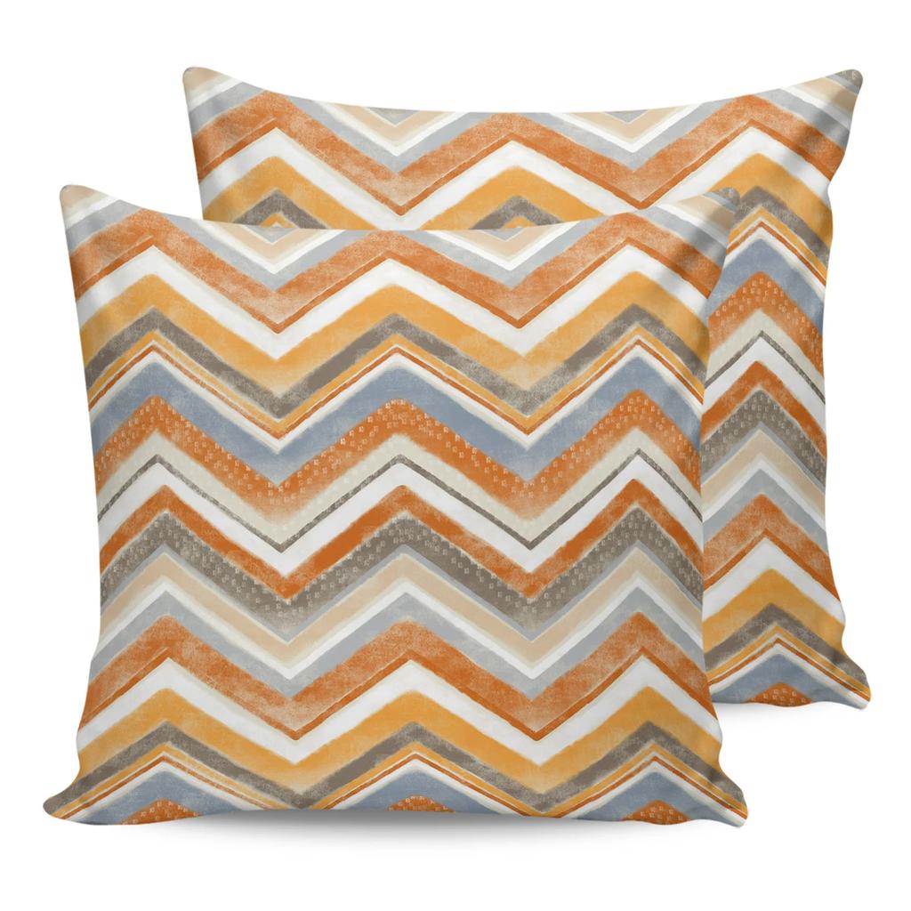 Navy Blue White Stripes Waterproof Pillow Cover Home Office Decoration Pillow Case Chair Sofa Cushion Cover