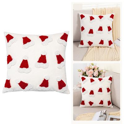 Holiday Cheer Pillow Case Winter Home Decoration Soft Cotton Fabric Cushion Case Christmas Home Sofa Enhancements