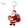 Handbags Decorative Charms Cartoon Santa Claus Acrylic Keychain, Double-sided Christmas Key Festive Car Accessories Ring, Pendant Charm for