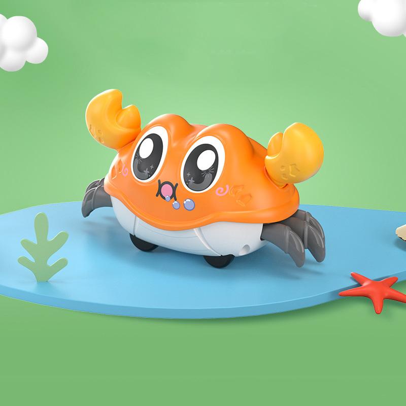 Inertial Crawling Crab Pet Baby Sensory Toy Development Cartoon Cute Toddler Interactive Montessori Walking Toy Gift 1 2 3 Years