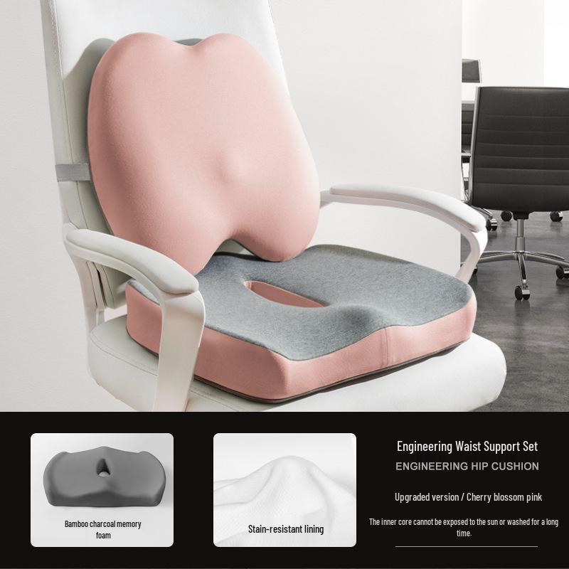 Ergonomisches Bürositzkissen mit Lendenwirbelstütze für Frauen - Lindert Gesäßschmerzen & Hämorrhoiden