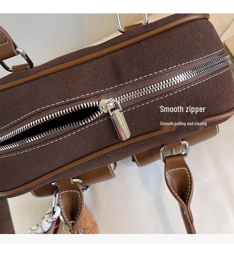 Wiosna 2025 Retro Koreański Modny Damski Dużej Pojemności Torba Tote Pod Pachę Torba Bowlingowa