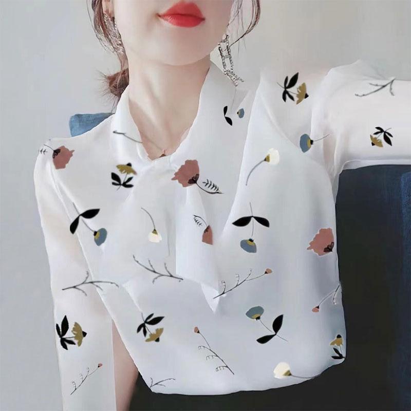 

Женская одежда Повседневный Шарф Воротник Бандаж Бант Рубашка Поездка Весна Осень Стильная С длинным рукавом Прямая Универсальная Блузка XL белый