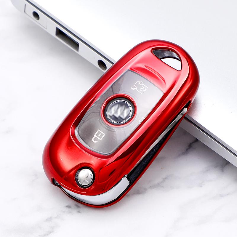 

TPU Car Key Cover for Opel Vauxhall Astra K Corsa E for Buick VERANO ENCORE GX GL6 2019 2020 2018 Flip Key Case Holder Cover красный