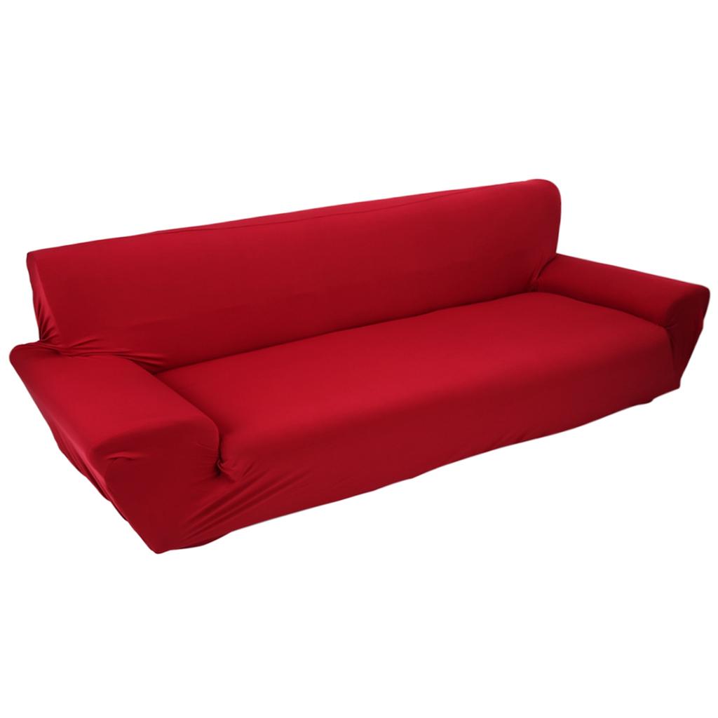 7 Solid Colors 3 Seater Household Stretch Elastic Sofa Couch Protective Slipcover Hot Sale