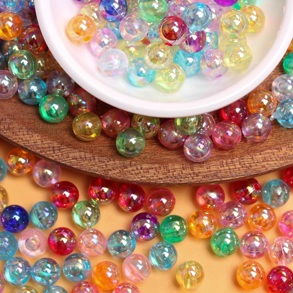 40-200Pcs 4 6 8mm DIY For AB Color Jewelry Making Loose Beads Necklace Bracelet Pendant