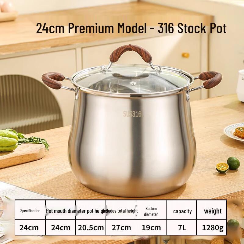 316 Stainless Steel Stockpot