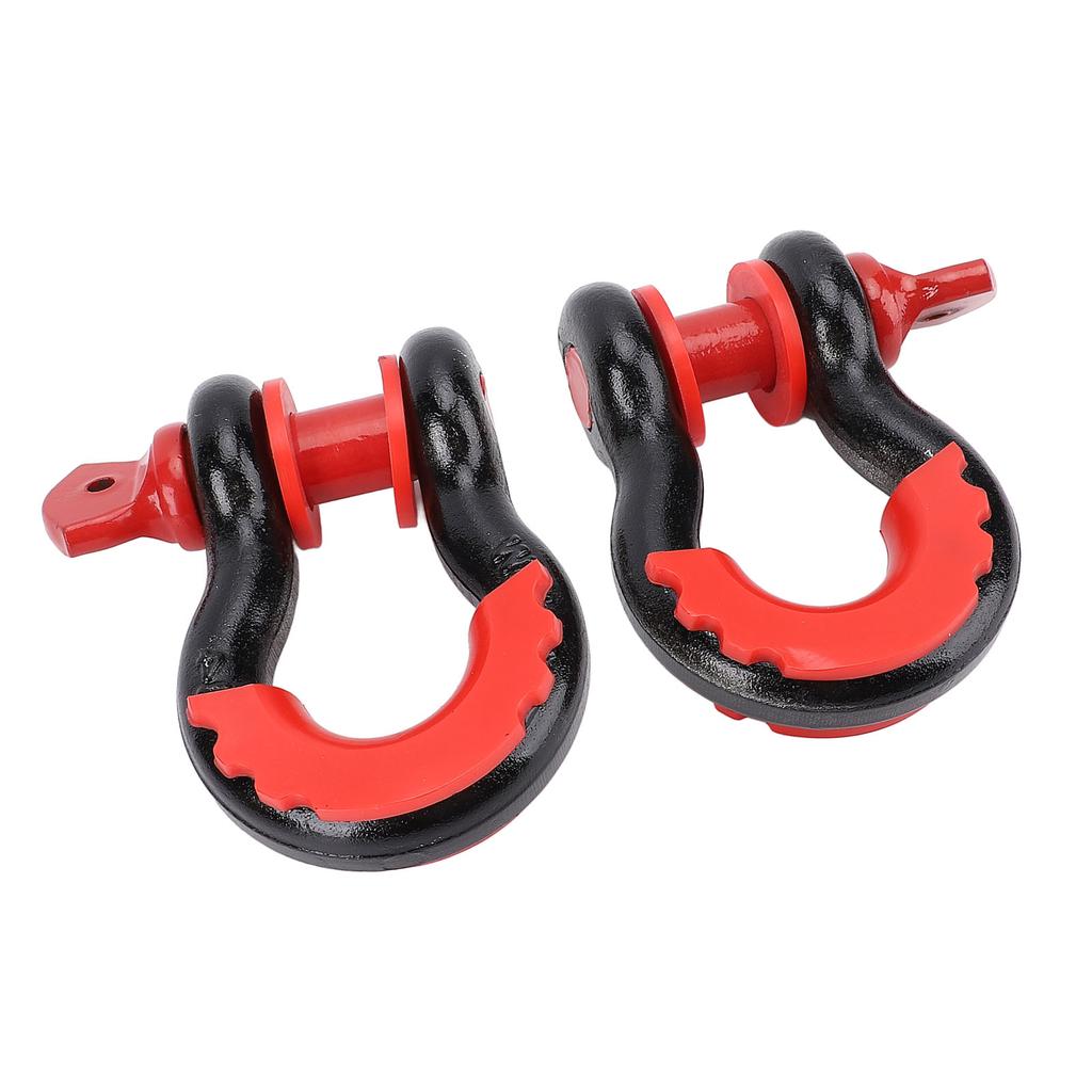 2 buc Inel D Manșon Auto 8800LBS Heavy Duty pentru Chinga de Remorcare Troliu Recuperare Vehicul Offroad Remorcare