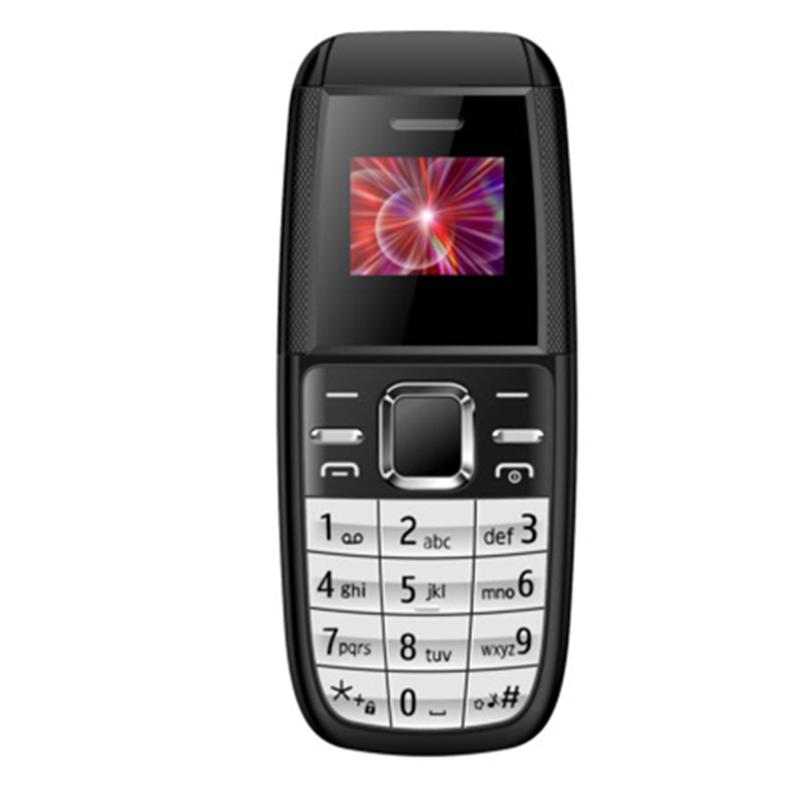 

BM200 Мобільний телефон Mini 0,66 дюйма з двома SIM-картами та двома режимами очікування 2G GSM Запасний мобільний телефон Black