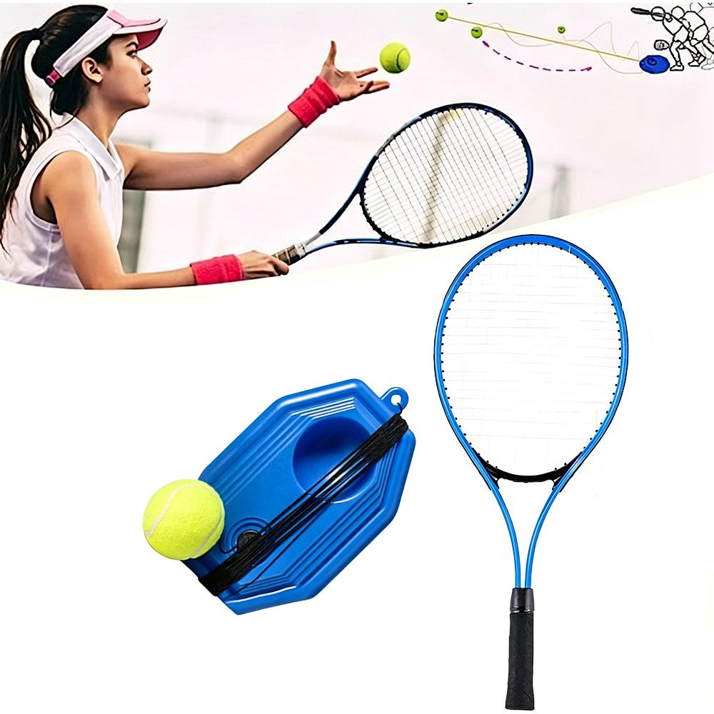 One Set of Tennis Practice Equipment for Tennis Coaches To Use String Balls and Bouncing Balls for Individual Tennis Training. Tennis Training Device