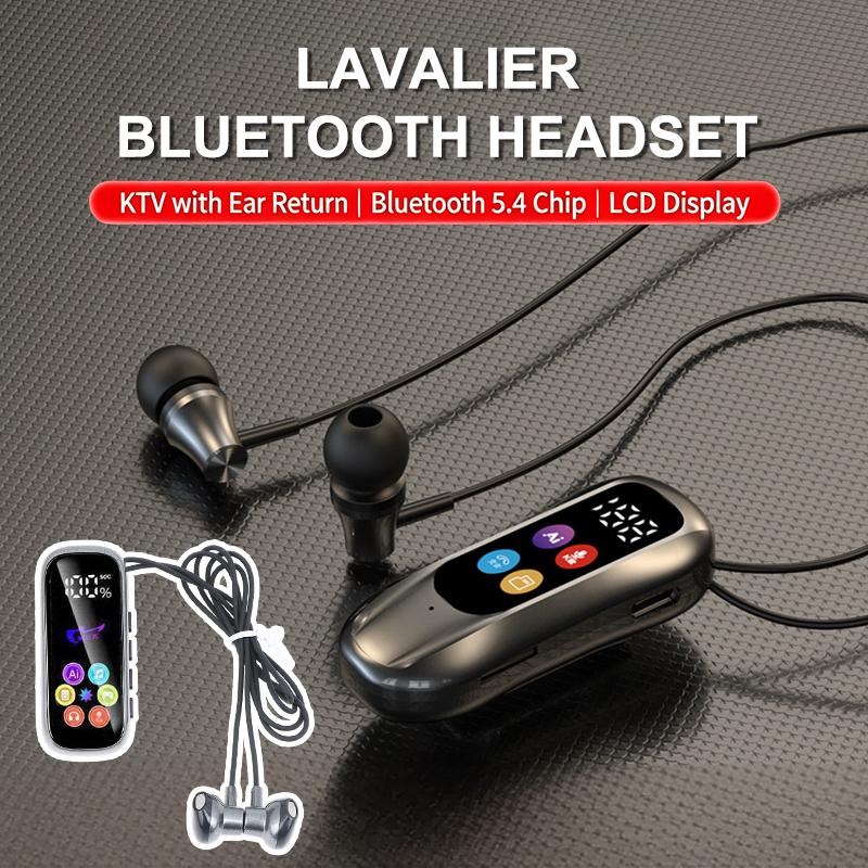 Portable Lavalier Headphones Bluetooth Earbuds Surround Sound Headsets Noise Reduction Earphones Handsfree In Hd Mic