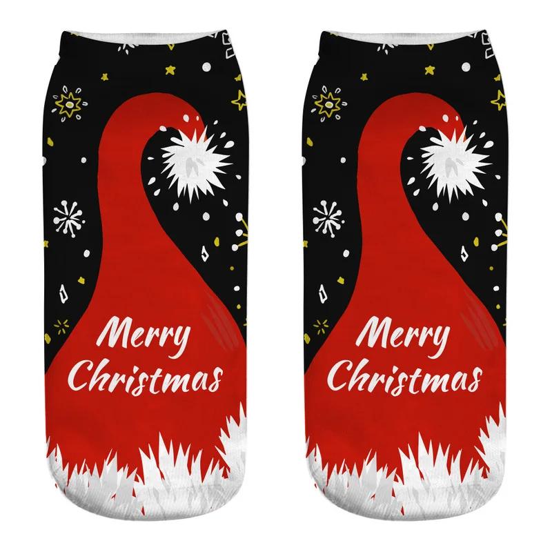 1pair Christmas Cotton Socks Merry Christmas Decor for Home Xmas Gifts Cristmas Decoration Happy New Year