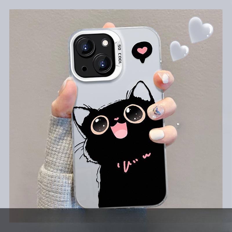 

Подходит для Huawei Mate60 Чехол для мобильного телефона Nova12/11 Love Cat Невидимый кронштейн Honor 200 Цвет серебристый матовый Honor 200 Pro