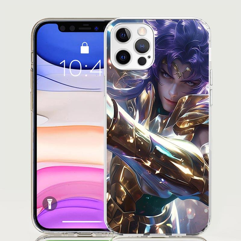 Saint Seiya Cool Phone Case For iPhone 17 Air 16 15 Plus 11 14 Pro Max 13 Mini 12 7 8 + SE Pattern Art Customized Cover 17 Air 1