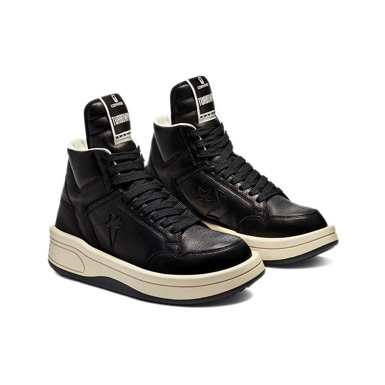 Converse Rick Owens x TURBOWPN Mid 'Black Cloud Cream' Men's 172342C
