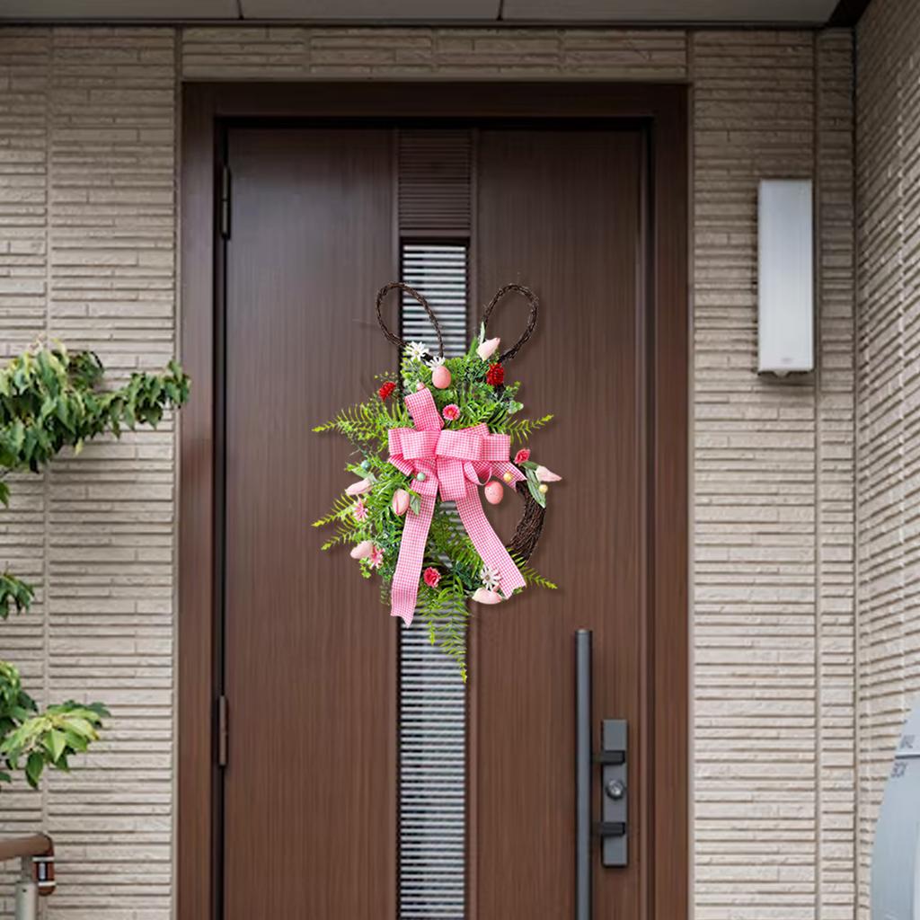 Velikonoční věnec Závěs na dveře, Umělý vaječný věnec Jarní Umělý květinový věnec Závěs na dveře