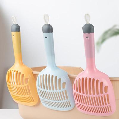 Plastic Cat Litter Shovel Self Cleaning Cat Litter Scoop Kitten Toilet Clean Tools Pet Poop Shovel with Handle for Indoor Cat