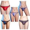 Mens Sheer Pouch Briefs Low Rise Thong Underwear Valentines Day Pool Party Revealing Swimwear