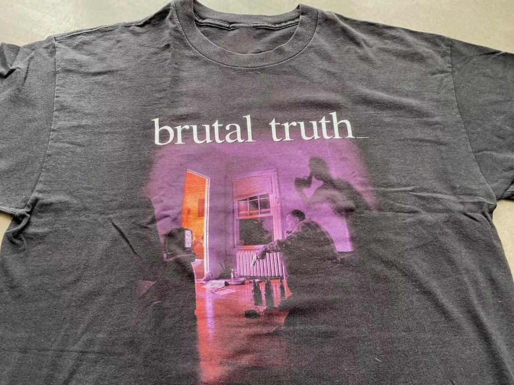 

1997 Brutal Truth Kill Trend Suicide Тур по США Черная Футболка Все Размеры GC3486 Унисекс Футболка M