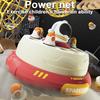 1 Set Rocket Launcher Board Game Rotating Spaceship Bouncing Catcher Toy Focus Training Parent-child Interactive Magnetic Fishing Game Boys