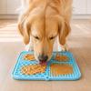 Dog Lick Mat, Pet Slow Feeder Mat with Suction Cups, Four Textured Zones, Silicone Pet Lick Mat for Dogs And Cats, Prevent Choking