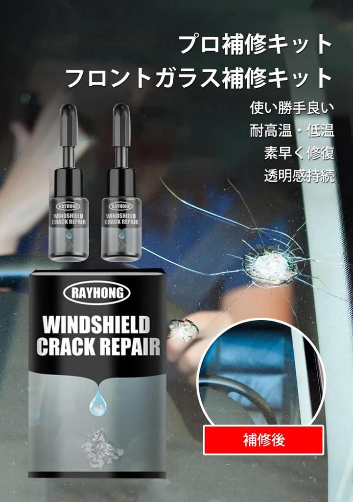 Glass repair liquid, glass repair agent, windshield crack repair kit,